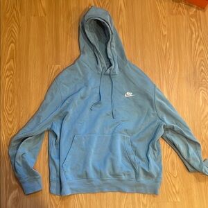Nike Blue Sweatshirt Hoodie Athletic Style